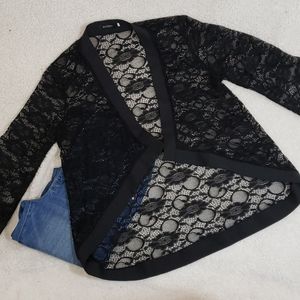 3💋 for $35 Black Lace Rooney Cardigan